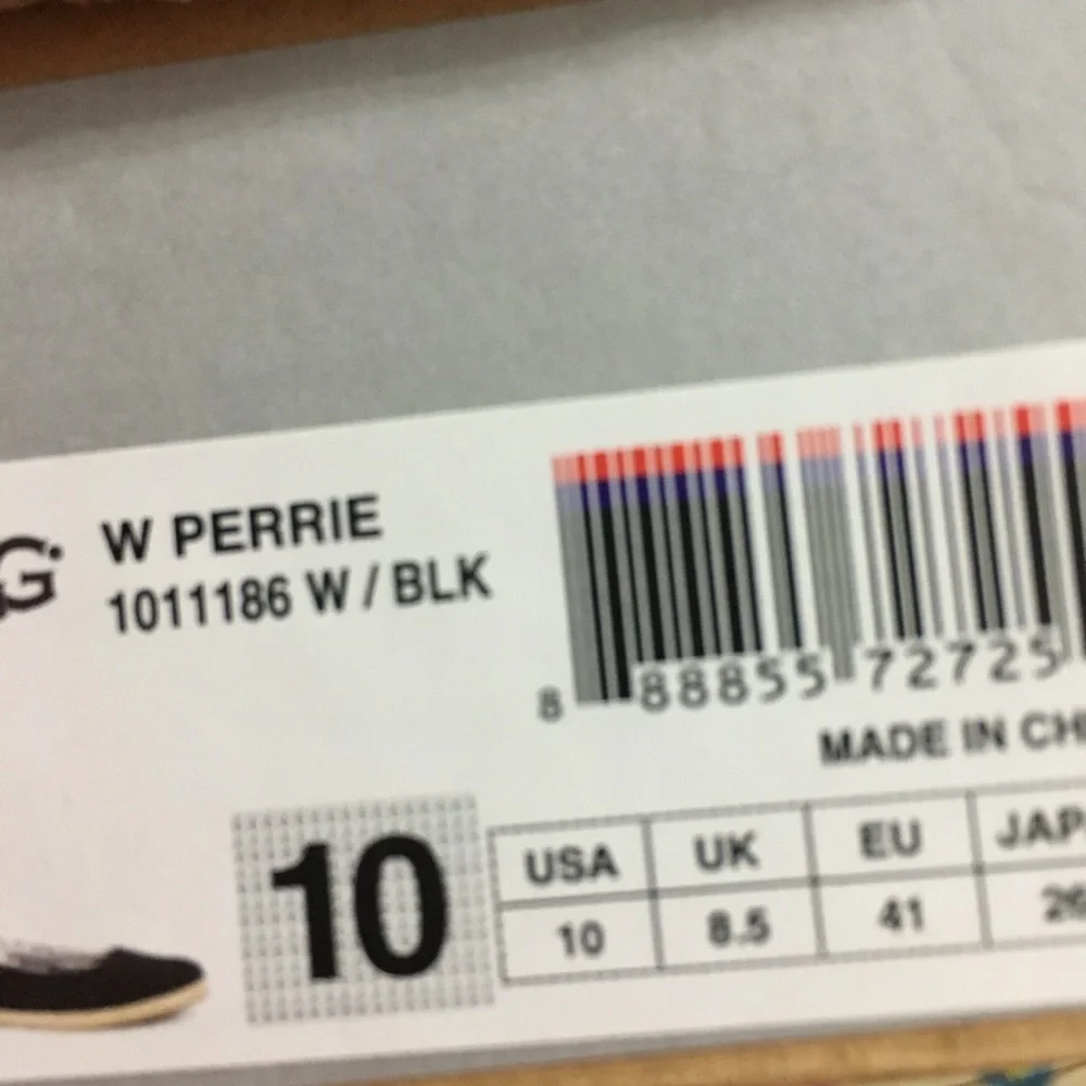 UGG Black Espadrille Shoes with Classic Design